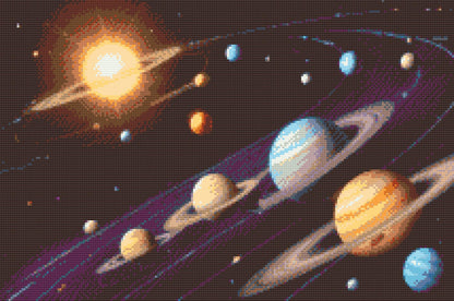 Diamond Painting - Solsystemet