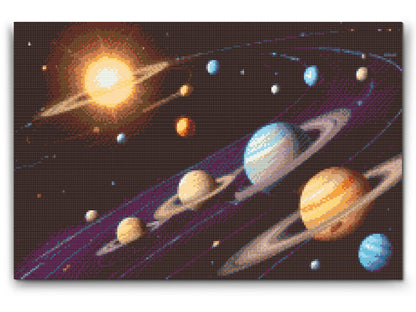 Diamond Painting - Solsystemet