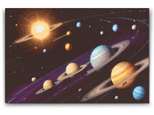 Diamond Painting - Solsystemet
