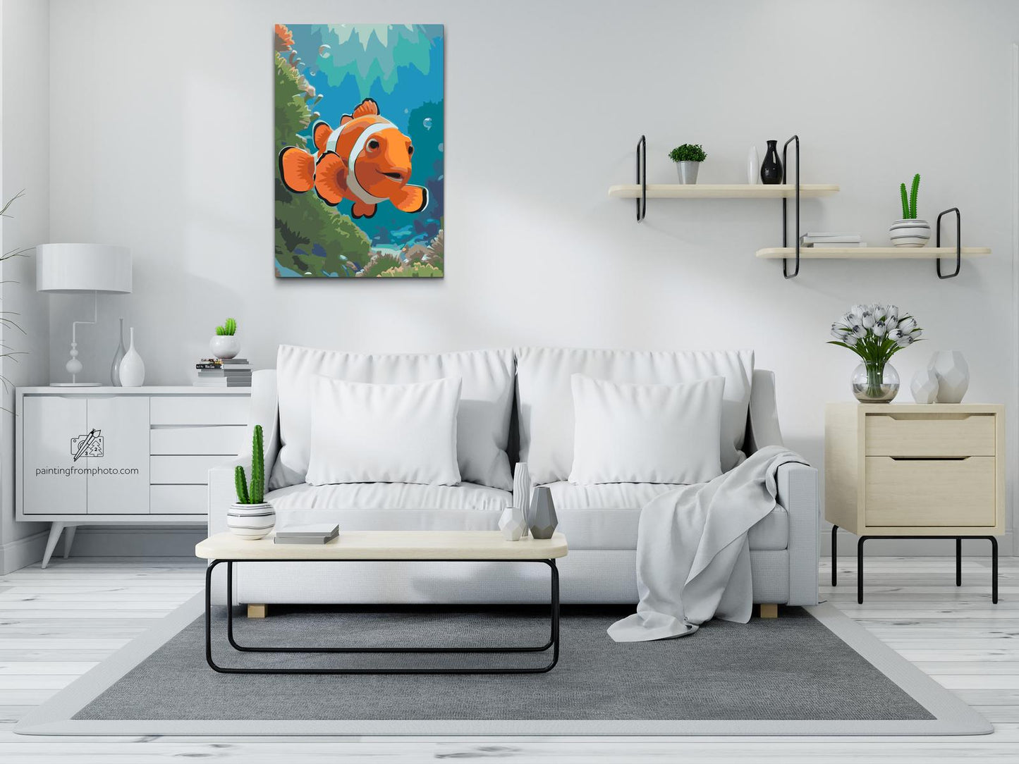Paint by Numbers - Klovnefisk