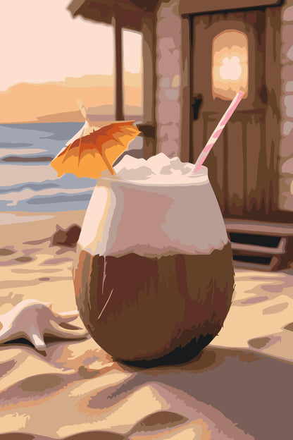 Paint by Numbers - Kokosnøddedrik
