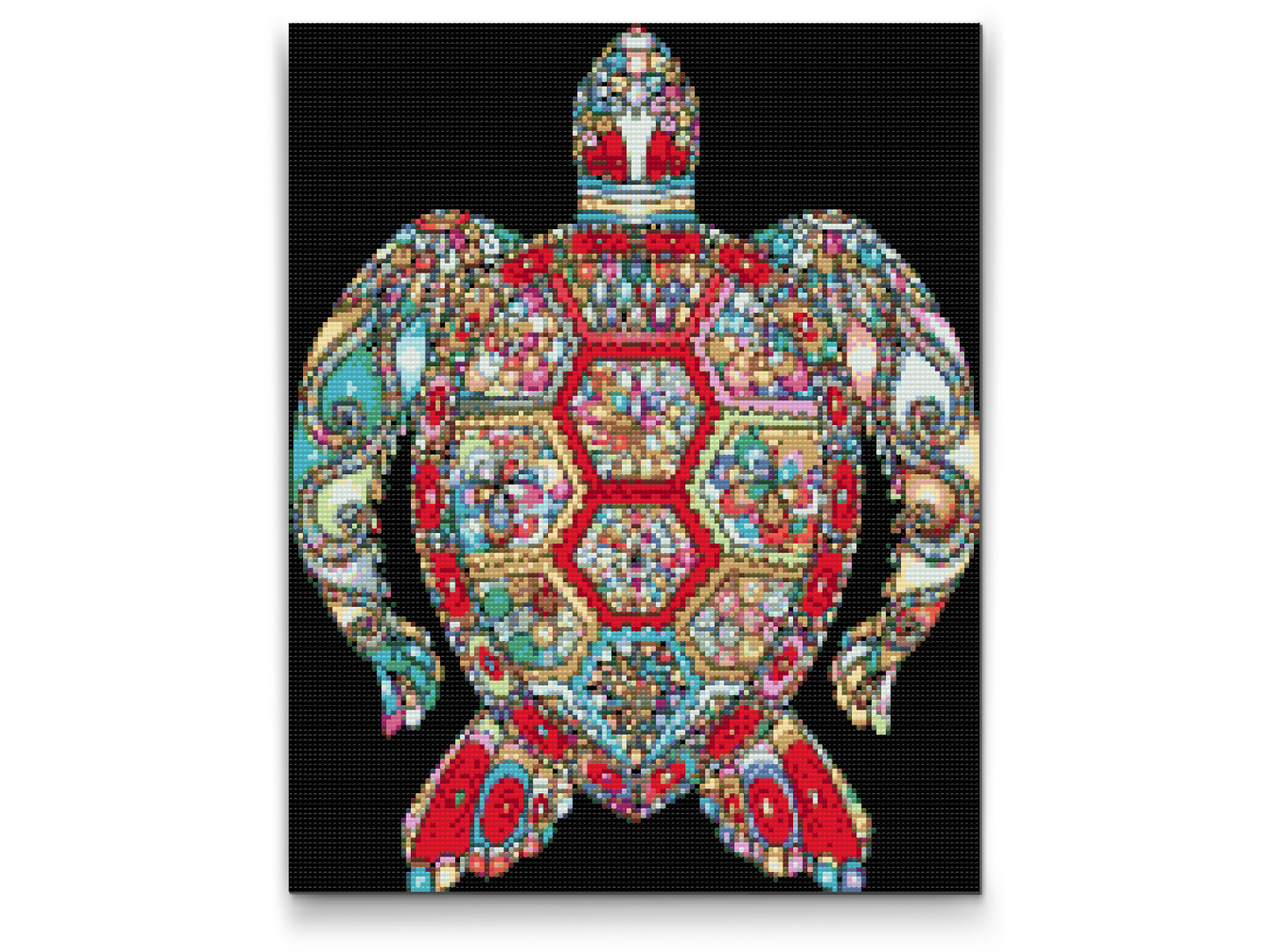 Diamond Painting - Mandala - Skildpadde