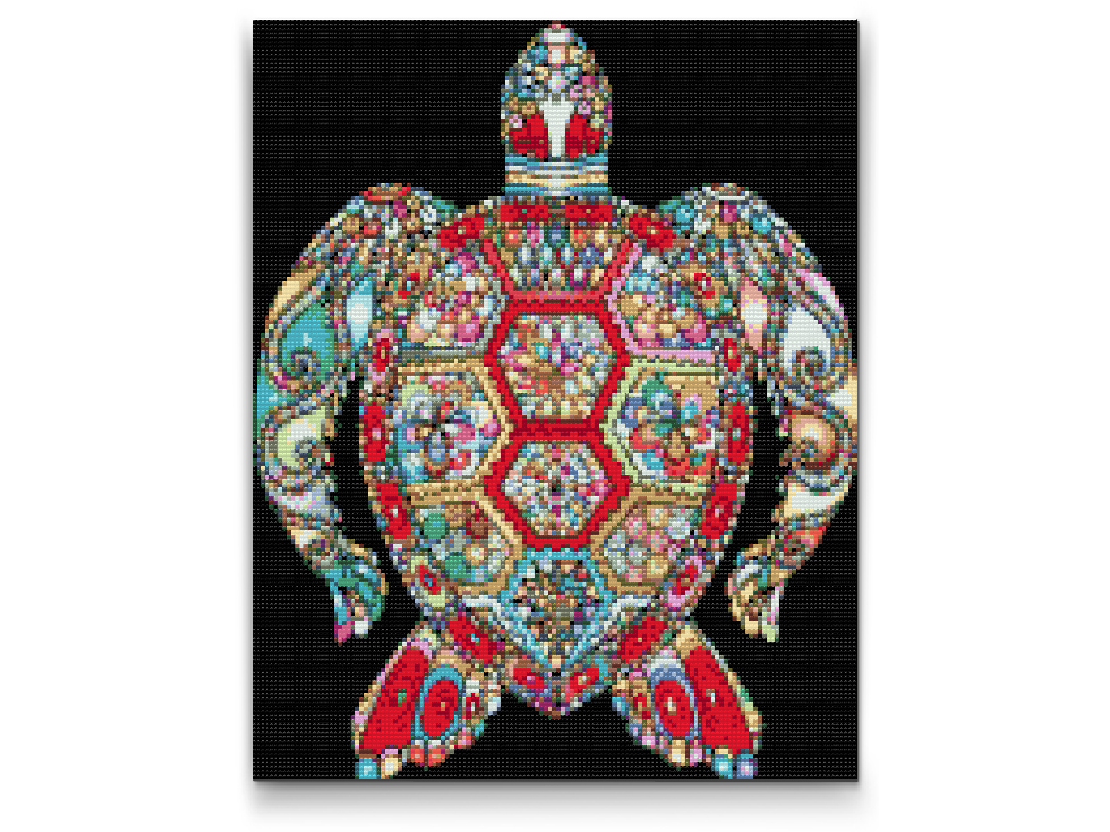 Diamond Painting - Mandala - Skildpadde