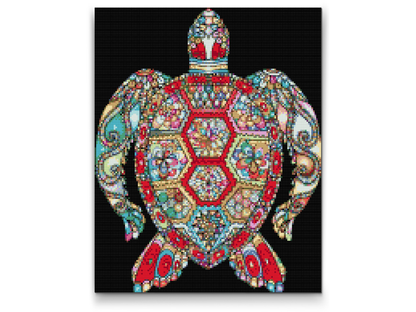 Diamond Painting - Mandala - Skildpadde