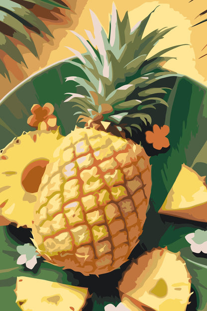 Paint by Numbers - Saftig ananas