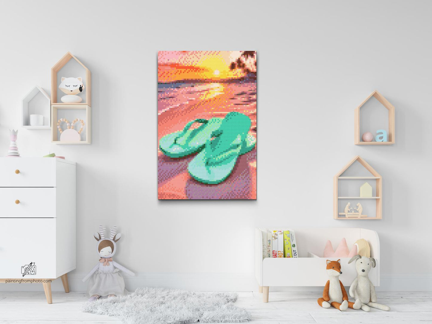 Diamond Painting - Klipklappere på stranden