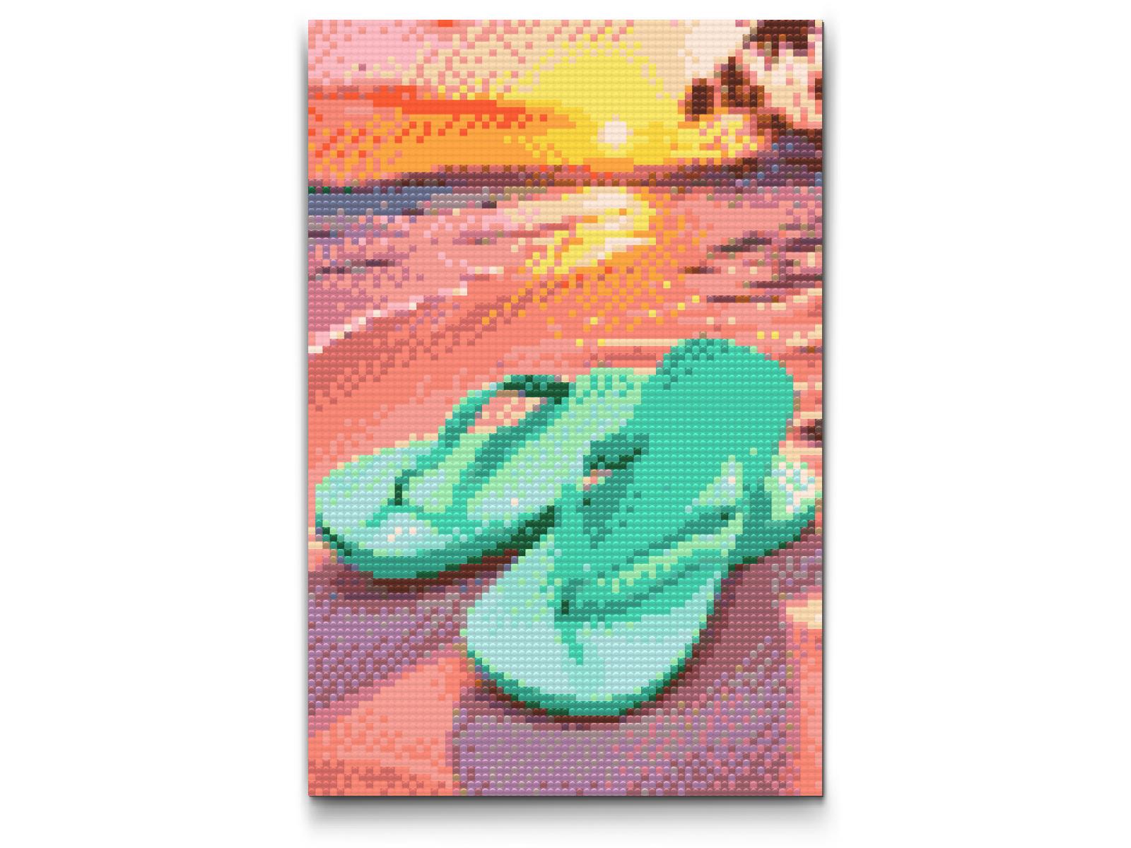 Diamond Painting - Klipklappere på stranden