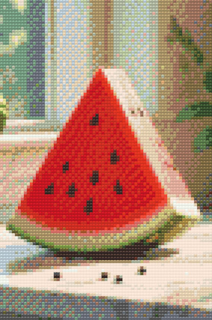 Diamond Painting - Et stykke vandmelon