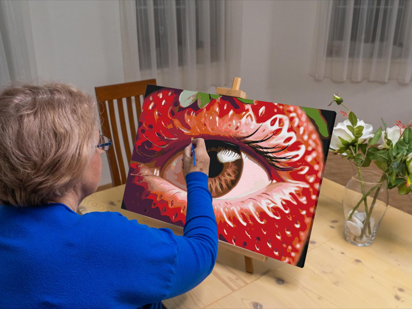 Paint by Numbers - Jordbærøje