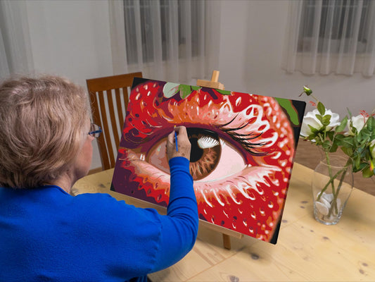 Paint by Numbers - Jordbærøje