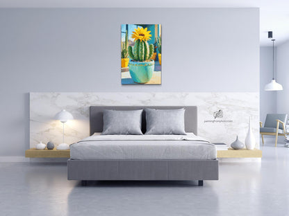 Diamond Painting - Blomstrende kaktus