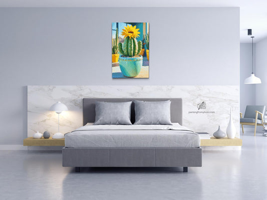 Diamond Painting - Blomstrende kaktus