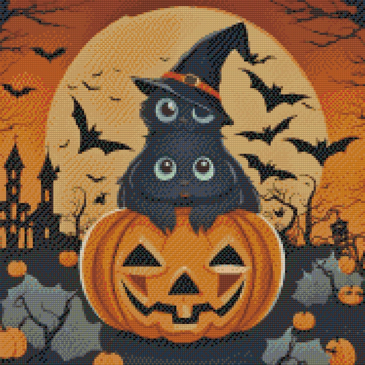 Diamond Painting - Halloween Cats