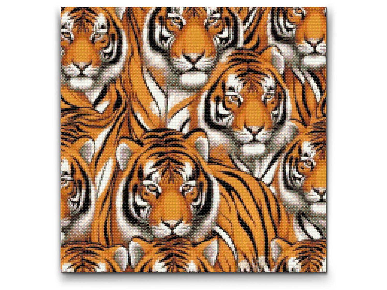 Diamond Painting - Tigerhoveder