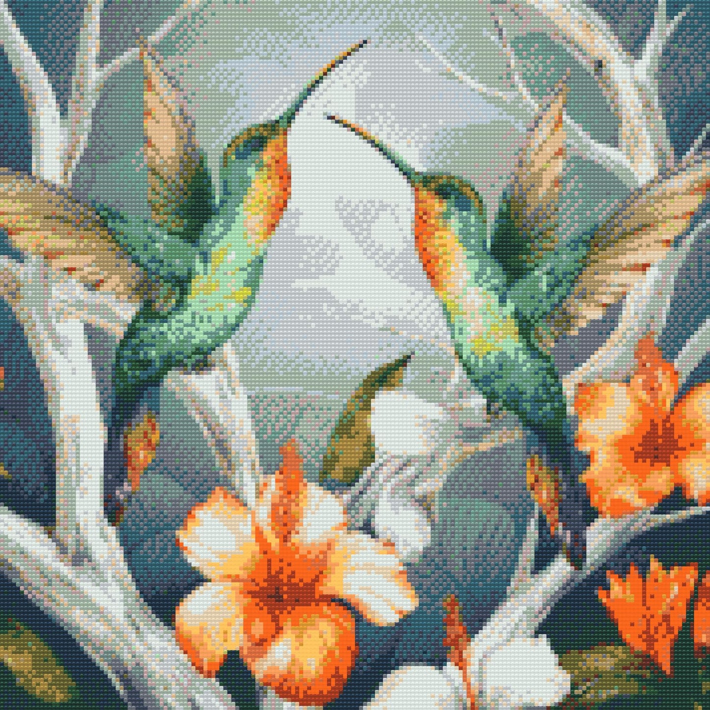 Diamond Painting - Kolibrier blandt blomster