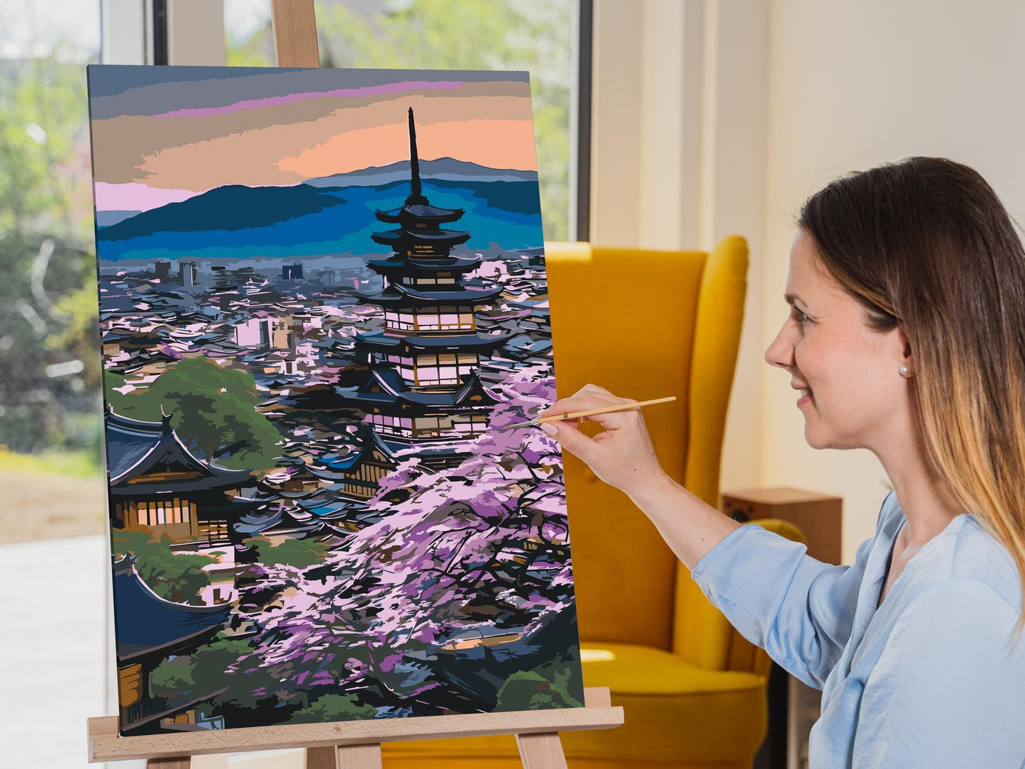 Paint by Numbers - Japansk tempel