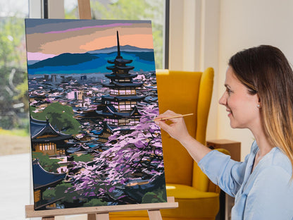 Paint by Numbers - Japansk tempel
