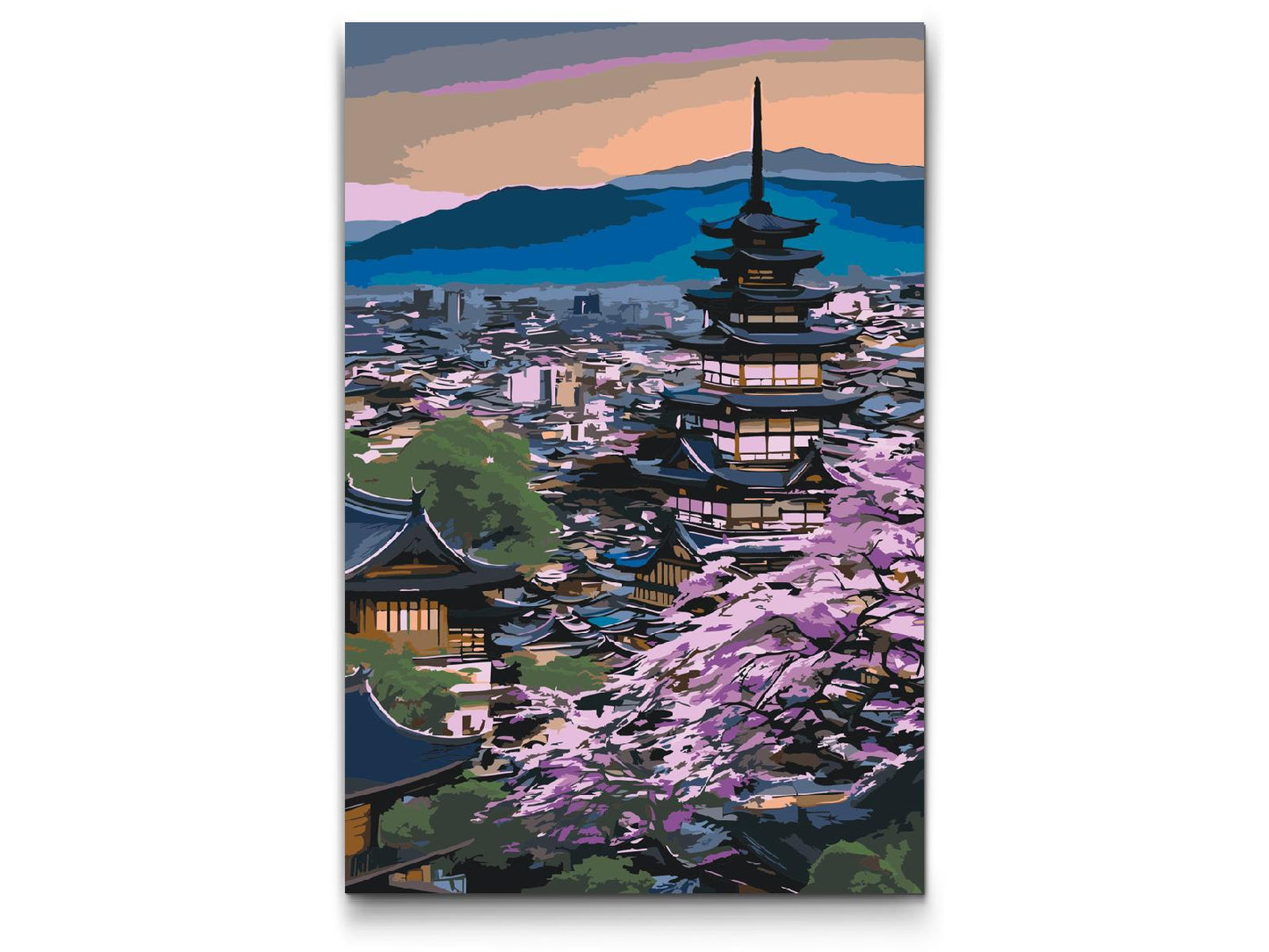 Paint by Numbers - Japansk tempel
