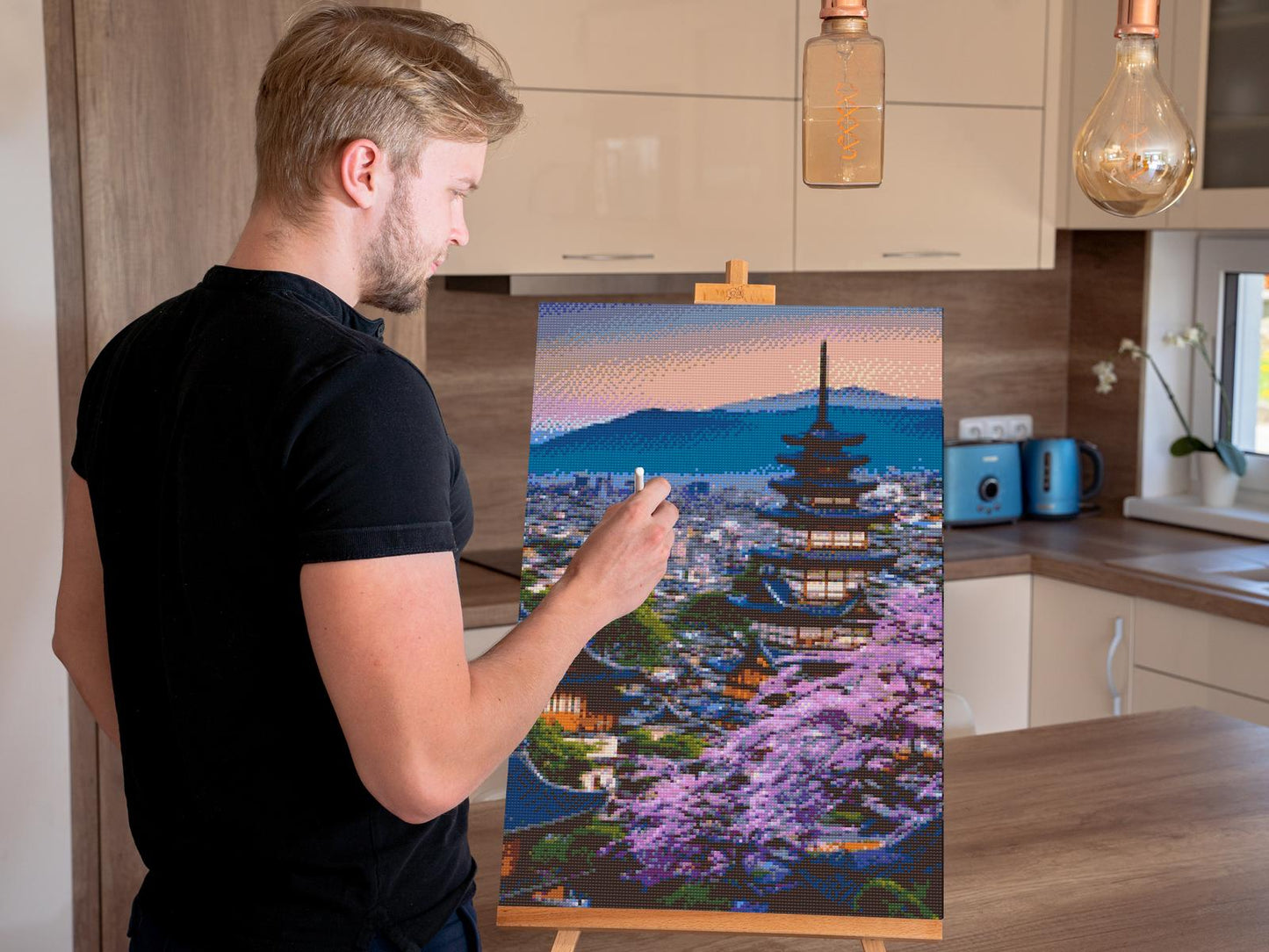 Diamond Painting - Japansk tempel
