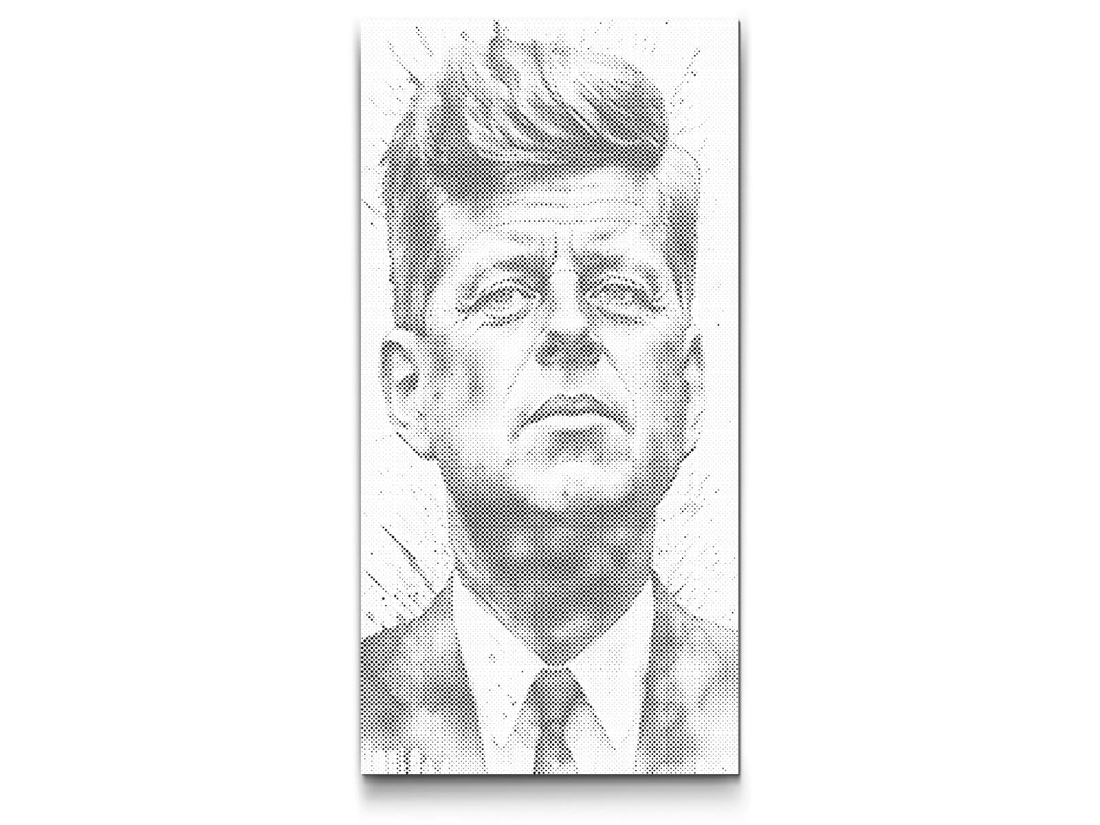 Mal-med-prikker -  John F. Kennedy