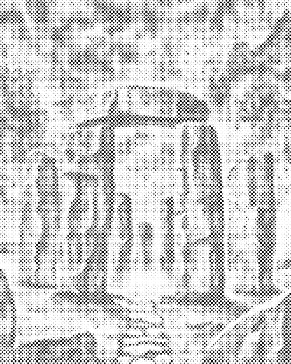 Mal-med-prikker -  Magisk Stonehenge