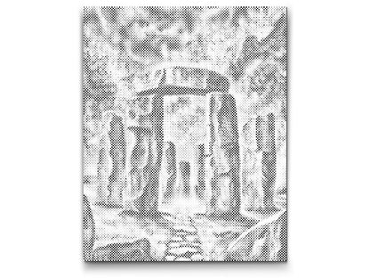 Mal-med-prikker -  Magisk Stonehenge