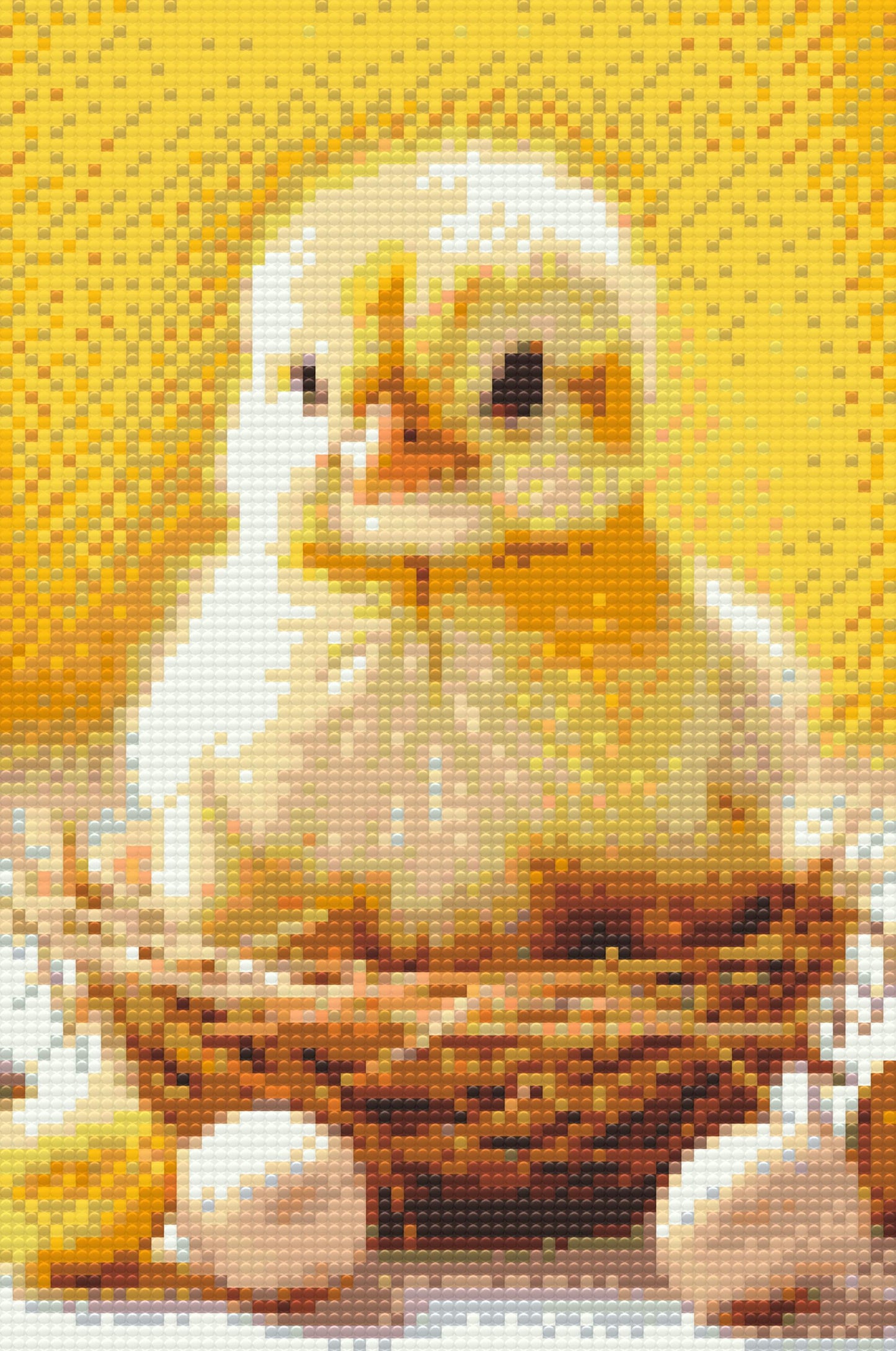 Diamond Painting - Påskekylling med æg