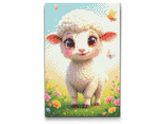 Diamond Painting - Lam på engen