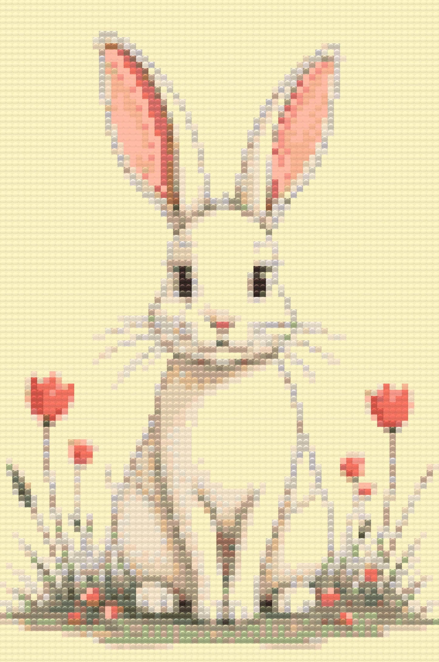 Diamond Painting - Minimalistisk kanin