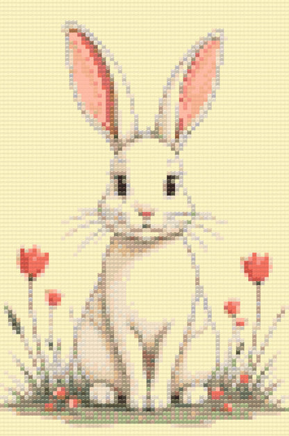 Diamond Painting - Minimalistisk kanin