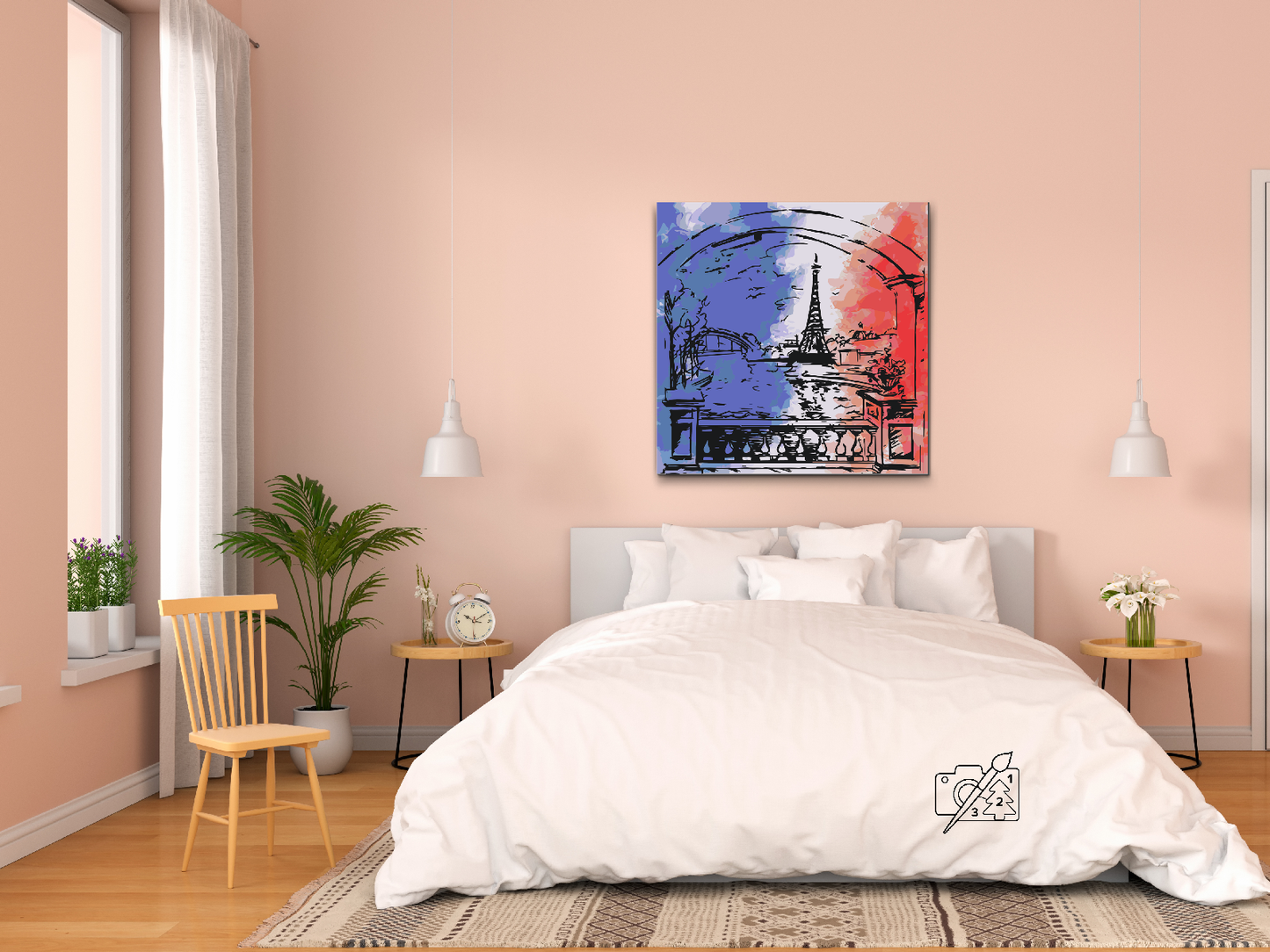 Paint by Numbers - Paris i flagfarver