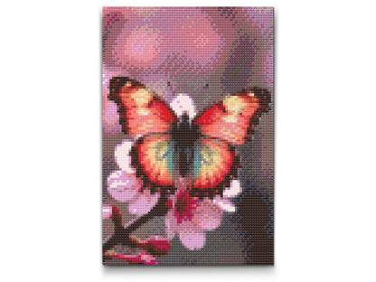 Diamond Painting - Sommerfugl på en forårsgren