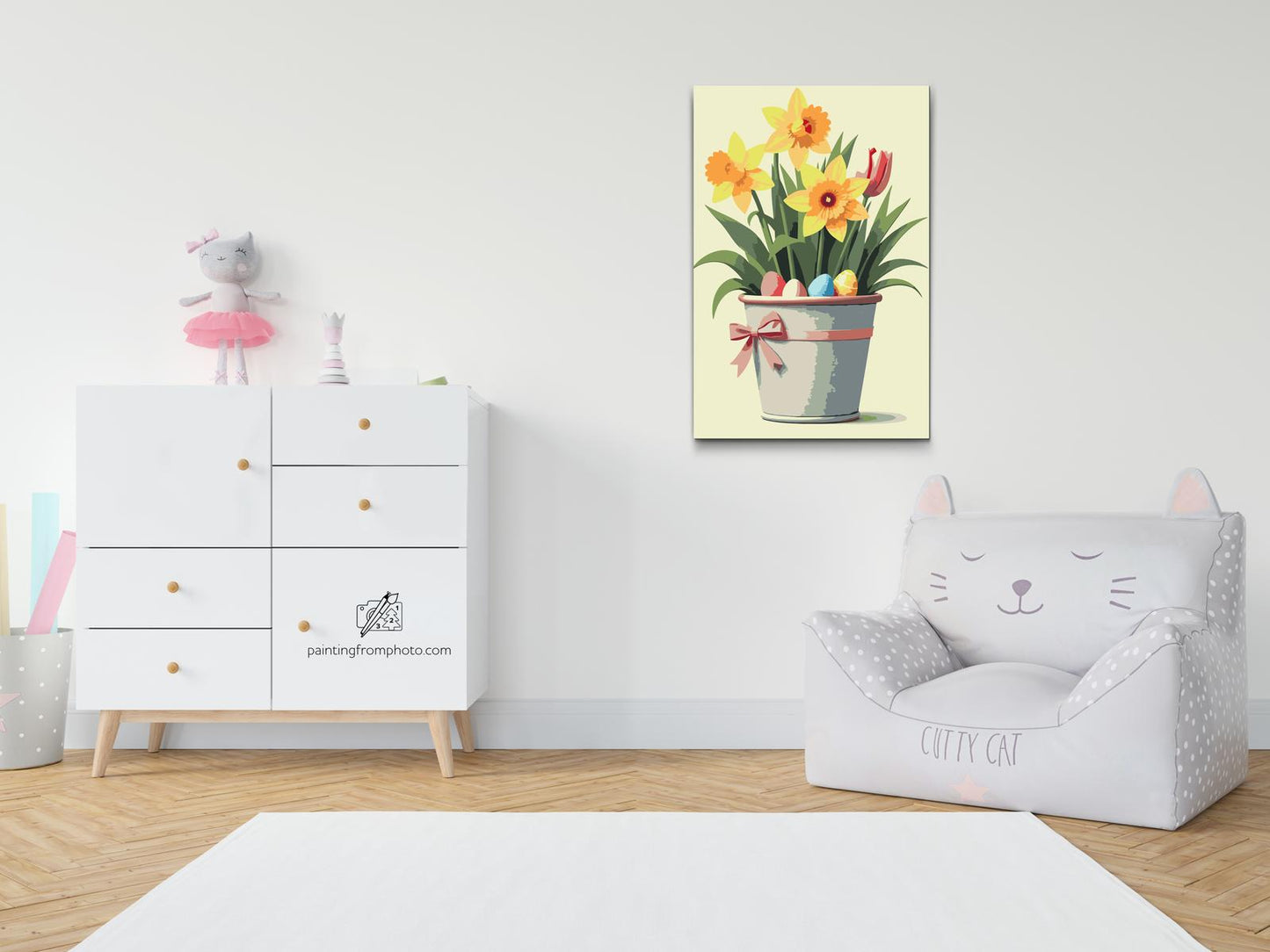 Paint by Numbers - Illustration af påskedekoration