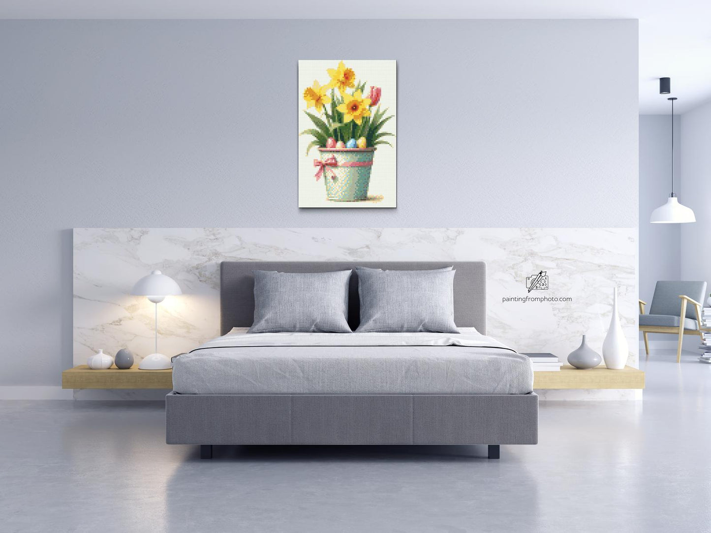 Diamond Painting - Illustration af påskedekoration