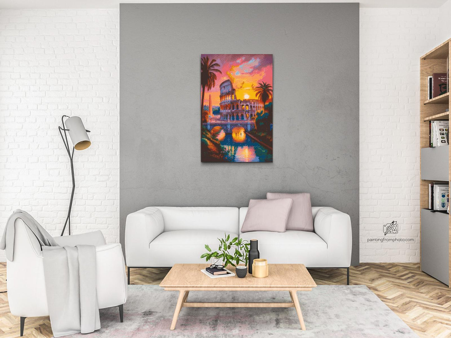 Diamond Painting - Colosseum ved skumringstid