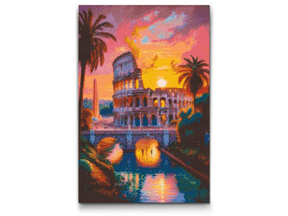 Diamond Painting - Colosseum ved skumringstid