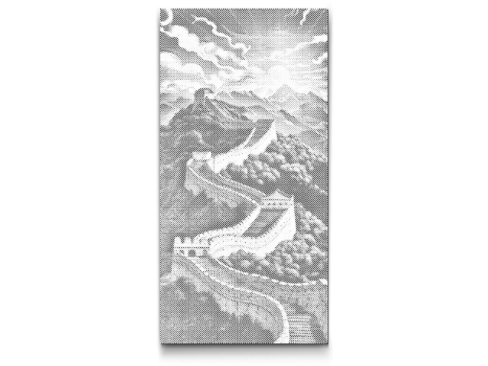 Mal-med-prikker -  Den Kinesiske Mur ved skumringstid