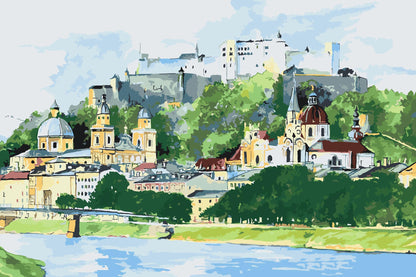 Paint by Numbers - Salzburg-maleri