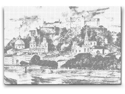 Mal-med-prikker -  Salzburg-maleri
