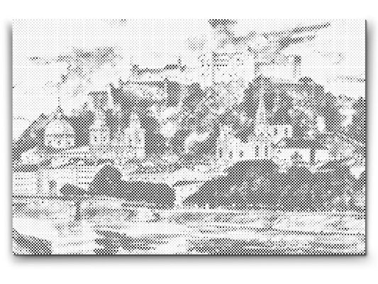 Mal-med-prikker -  Salzburg-maleri