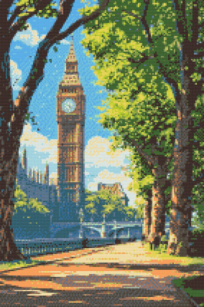 Diamond Painting - Forår i London