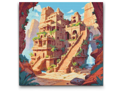 Diamond Painting - Tempel i junglen