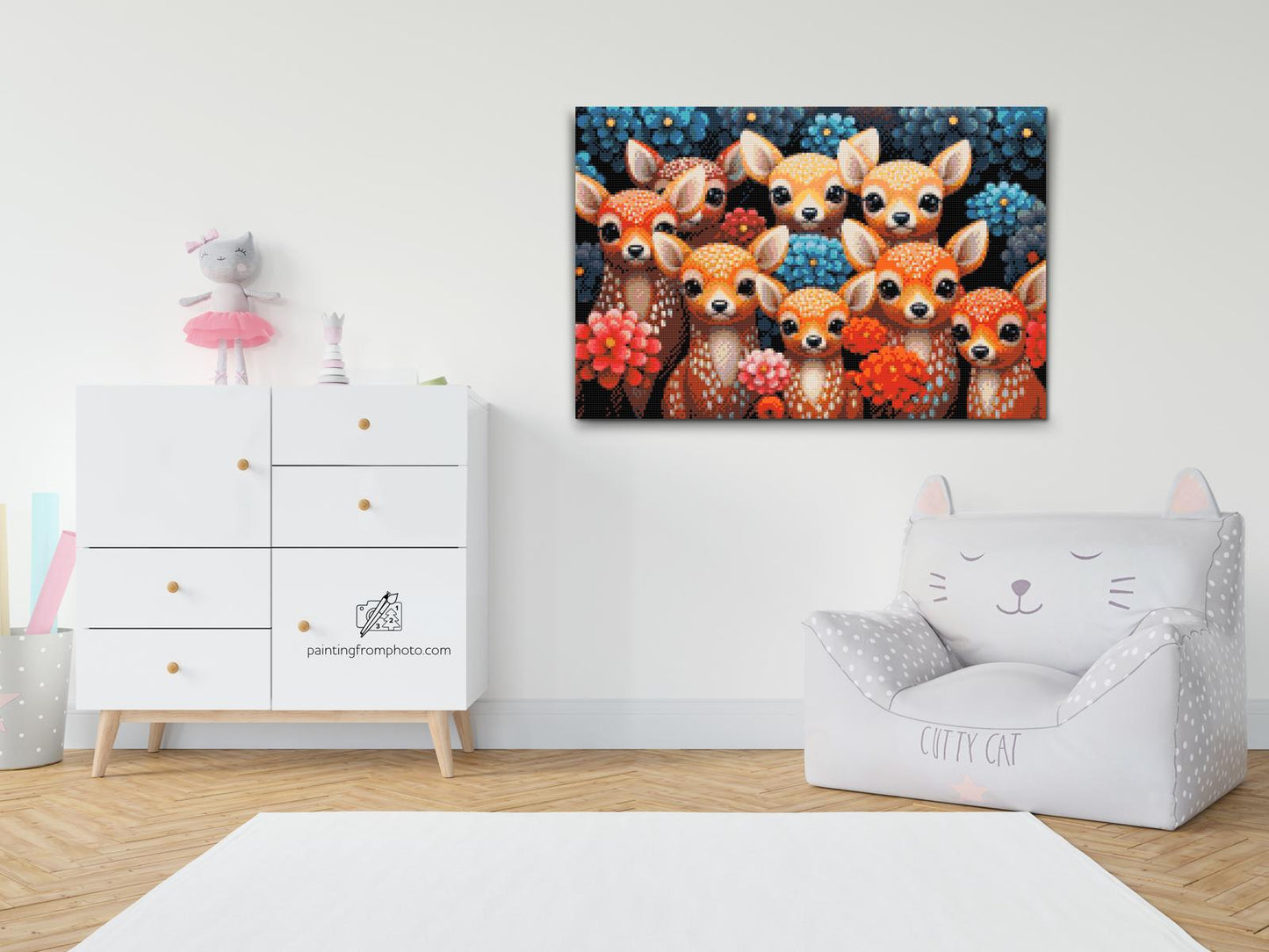 Diamond Painting - Hjorte, uanset hvor du kigger