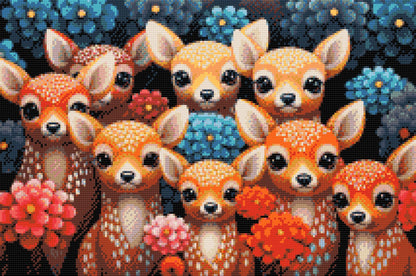 Diamond Painting - Hjorte, uanset hvor du kigger