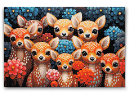 Diamond Painting - Hjorte, uanset hvor du kigger