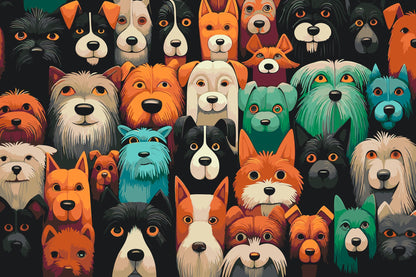 Paint by Numbers - Hunde, uanset hvor du kigger
