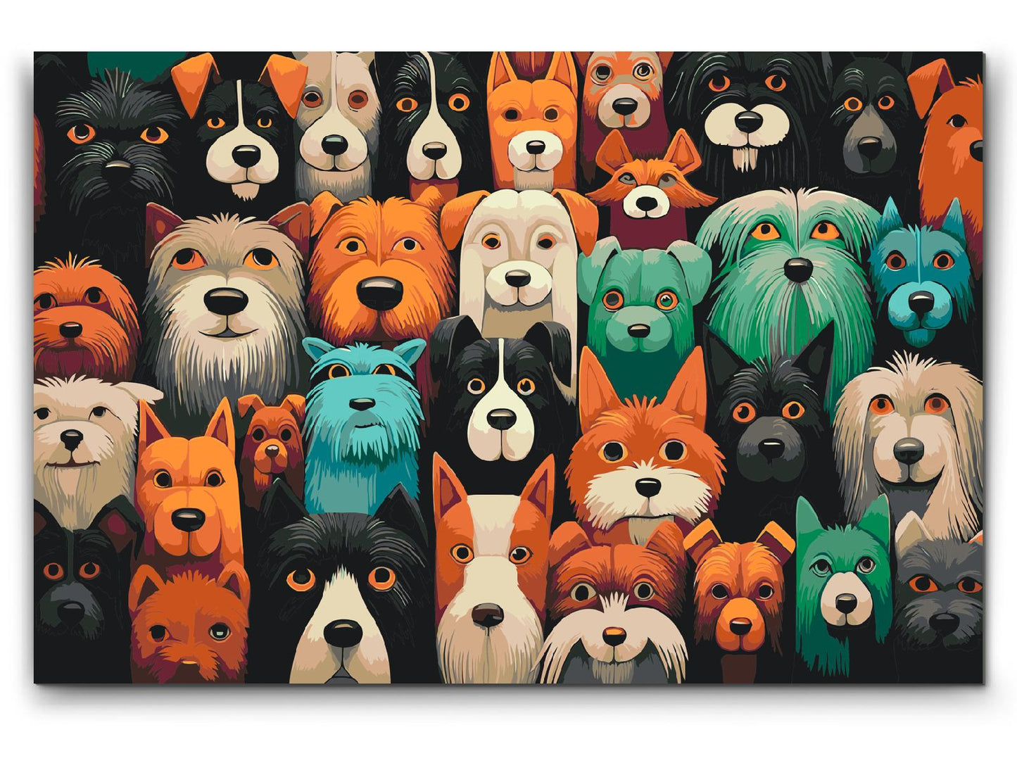 Paint by Numbers - Hunde, uanset hvor du kigger