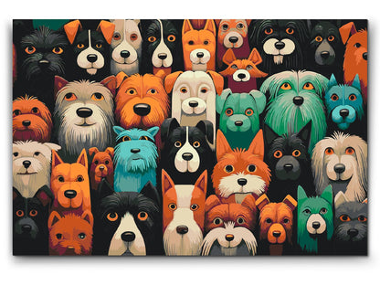 Paint by Numbers - Hunde, uanset hvor du kigger