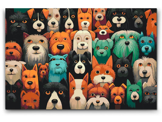 Paint by Numbers - Hunde, uanset hvor du kigger