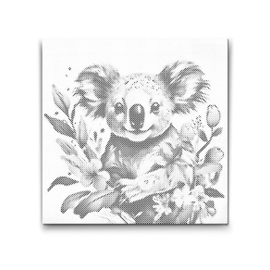 Koala omgivet af Blomster